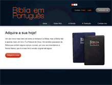 Tablet Screenshot of bibliaemportugues.com